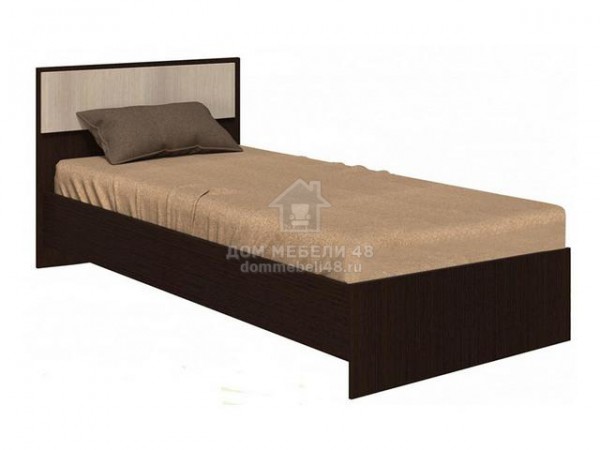 Кровать "Гармония-2" 0,9м (Венге/ ДБ) ЛДСП