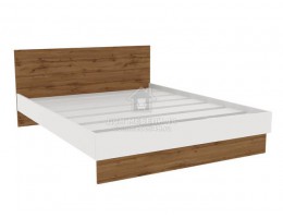 Кровать "Сканди" (KR1601) 1,6м Белый/ Вотан ЛДСП Гросс