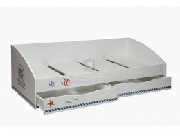 Кровать "Фея-3" (Кораблик) 0,9х2,0м ЛДСП производитель: Олмеко