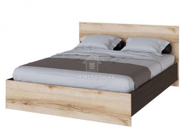 Кровать "Плейона" 1,6м (Венге/ Делано) ЛДСП