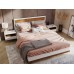Кровать "Риальто" (KR1400) 1,4м Белый/ Вотан ЛДСП