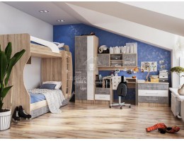 Модульная детская спальня "Колибри Лофт" (Комплект №3) Производитель: ТЭКС