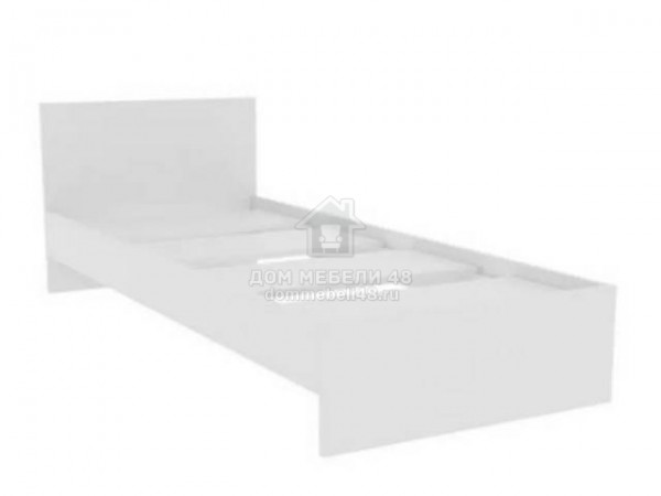 Кровать "Асти" (ASTY-800) 0,8м Белый ЛДСП