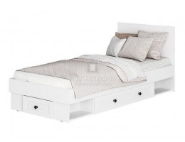 Кровать "Софт" (КР-01) 0,9м белый/эмаль белая МДФ производитель: БТС