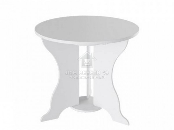 Стол обеденный "Маркус" 0,85м (Белый) ЛДСП