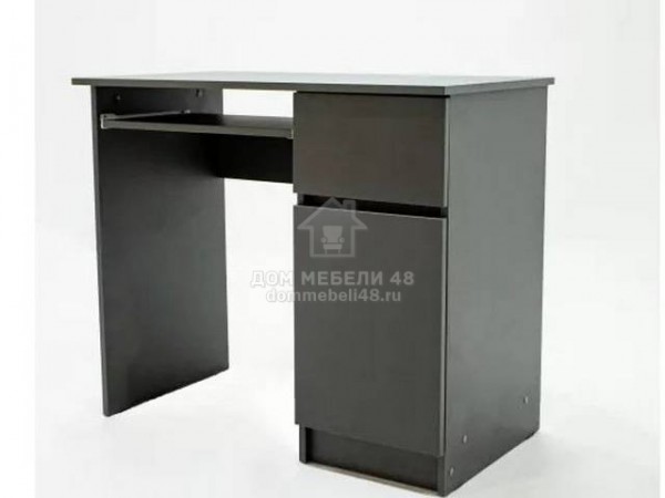 Стол компьютерный 1 "Охта" 0,9м Графит ЛДСП