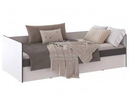 Кровать "Асцелла" 0,9м с подъем.мех. (Белый/ Графит Серый) ЛДСП производитель: ТЭКС