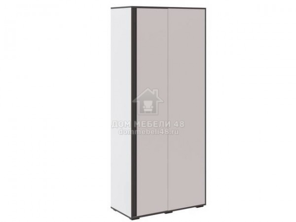 Шкаф угловой приставной "Асцелла" 0,95м (Белый/ Графит Серый) ЛДСП