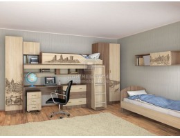 Модульная подростковая спальня Орион (Комплект №3)