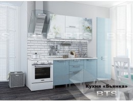 Кухня "Бьянка" 2,1м голубой МДФ производитель: БТС
