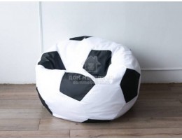 Кресло-мешок "Мяч" (Бело-Чёрный) 1,0м