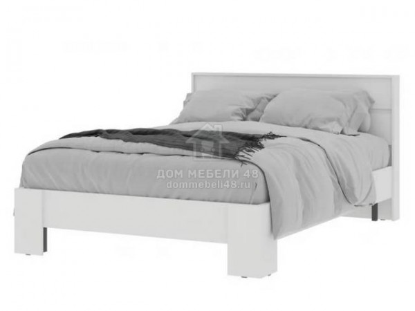 Кровать "Хелен" (КР-03) 1,6м (Белый) ЛДСП