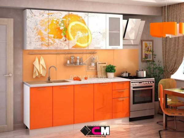 Кухня "Апельсин" 1,8м МДФ (комплект) производитель: Стендмебель