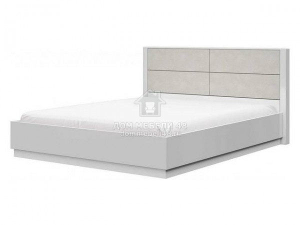 Кровать "Вива" 1,6м с подъемн.мех. (Платина) МДФ