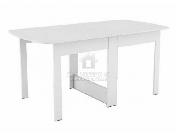 Стол обеденный "Тайга Миди" 0,87х1,56м (Белый) ЛДСП Бонмебель