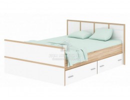 Кровать "Сакура" 1,6м (Белый) ЛДСП производитель: Памир