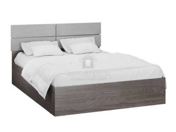 Кровать "Теана" 1,4м (Анкор Тёмный) МДФ+ЛДСП
