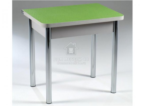 Стол "Ломберный" раскладной с ящиком (Пластик зеленые цветы) производитель: Форт